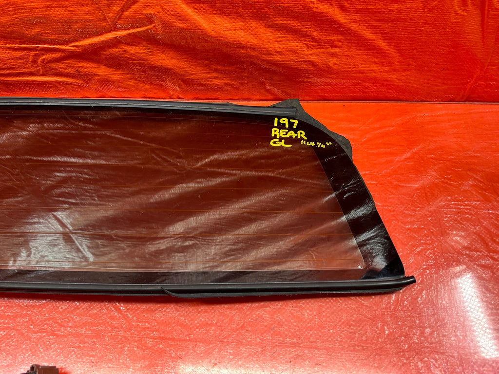 02 09 HONDA S2000   REAR SOFT TOP GLASS WINDOW W/ HONDA LOGO   OEM FACTORY #1976