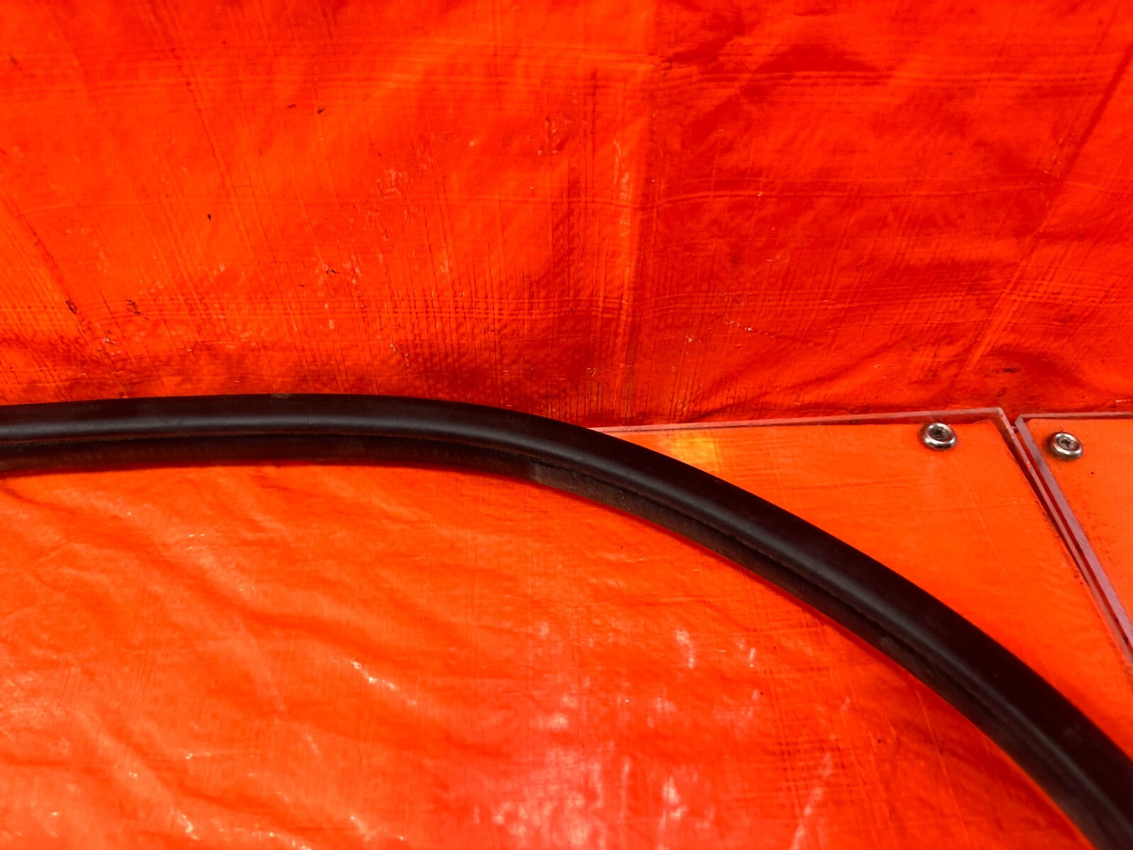 08 14 SUBARU WRX WAGON   CHASSIS TO DOOR OPEN TRIM WEATHER STRIP LEFT REAR #2833
