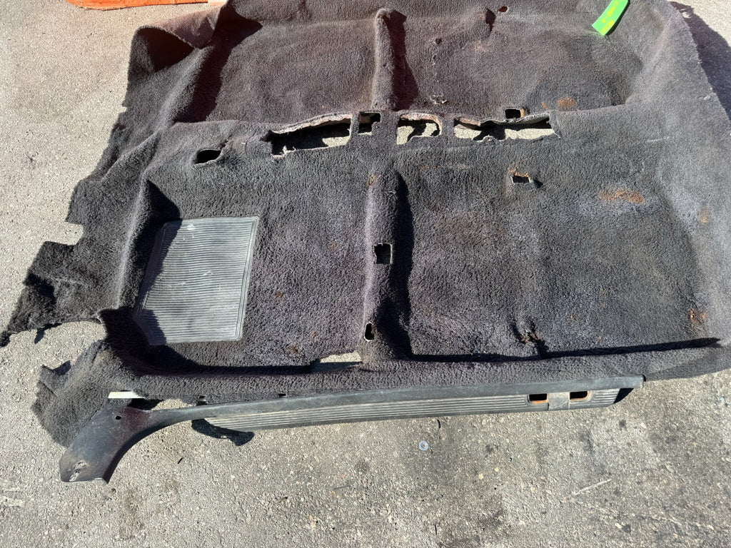 90 91 HONDA CIVIC HATCHBACK   INTERIOR FLOOR CARPET RUG MAT    BLACK   #3253