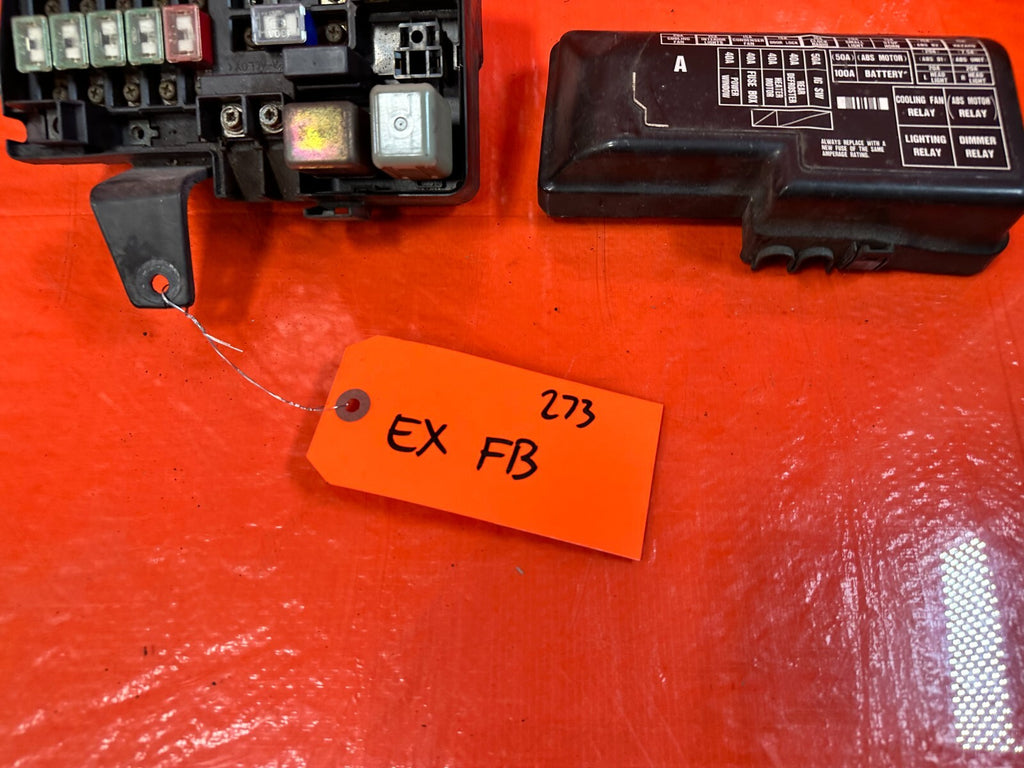 92 96 HONDA PRELUDE   EXTERIOR ENGINE BAY FUSE BOX COVER LID DIAGRAM   OEM #2734