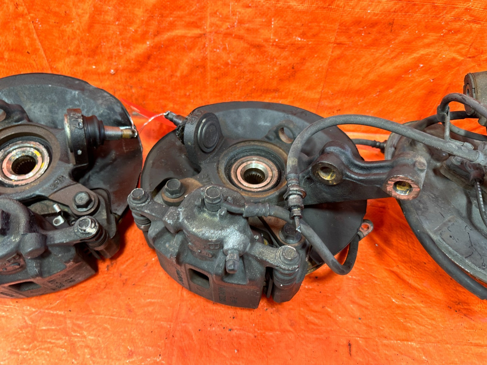 01 05 HONDA CIVIC 32MM EP3 5x114.3 5 LUG CONVERSION SPINDLES KNUCKLES HUBS OEM  8