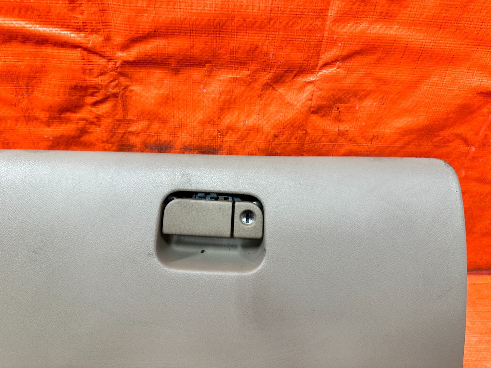 97 01 HONDA PRELUDE   GLOVE BOX DASH BOARD TRIM PANEL   TAN   OEM #3236