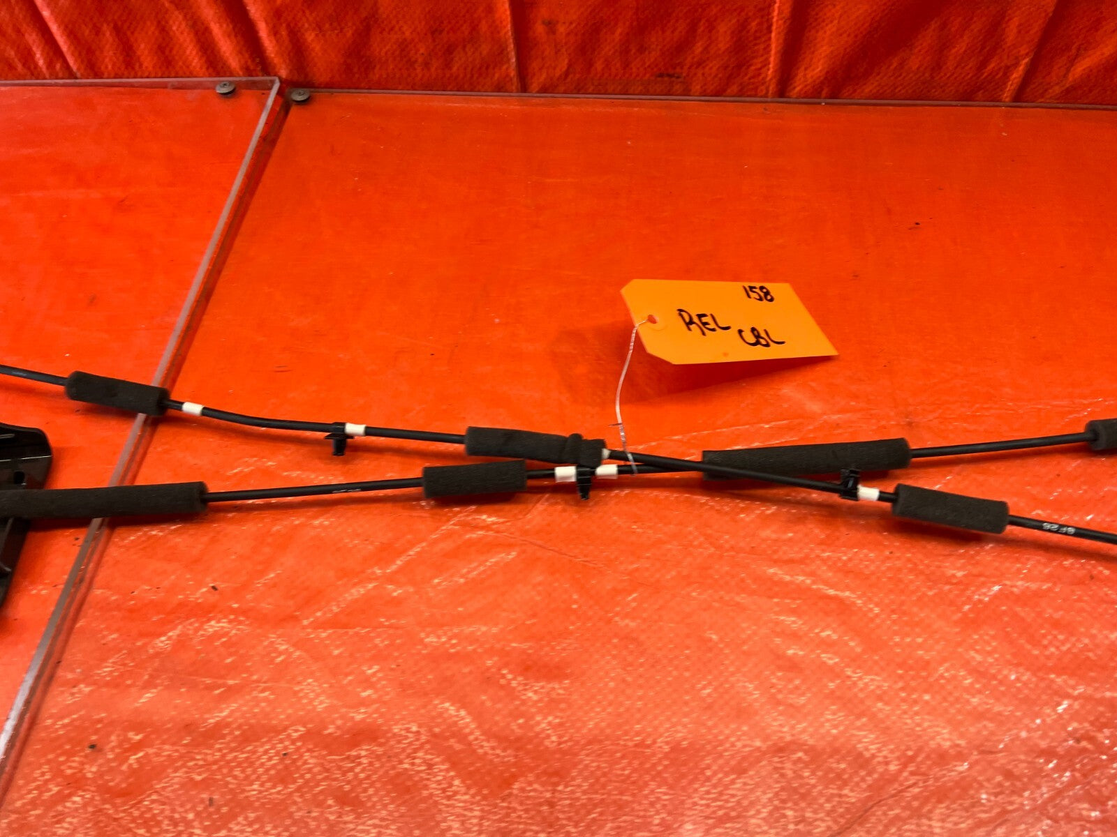 09 14 ACURA TSX   REAR SEAT LATCH CABLES / PULL HANDLE SET LEFT RIGHT OEM #1586