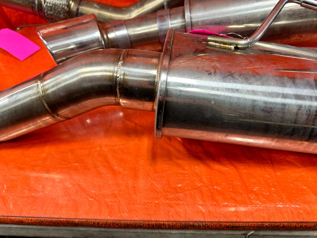 17-20 INFINITI Q60 - EXHAUST  DOWN PIPES MID PIPES MUFFLERS - 1 TIP IS MISSING19