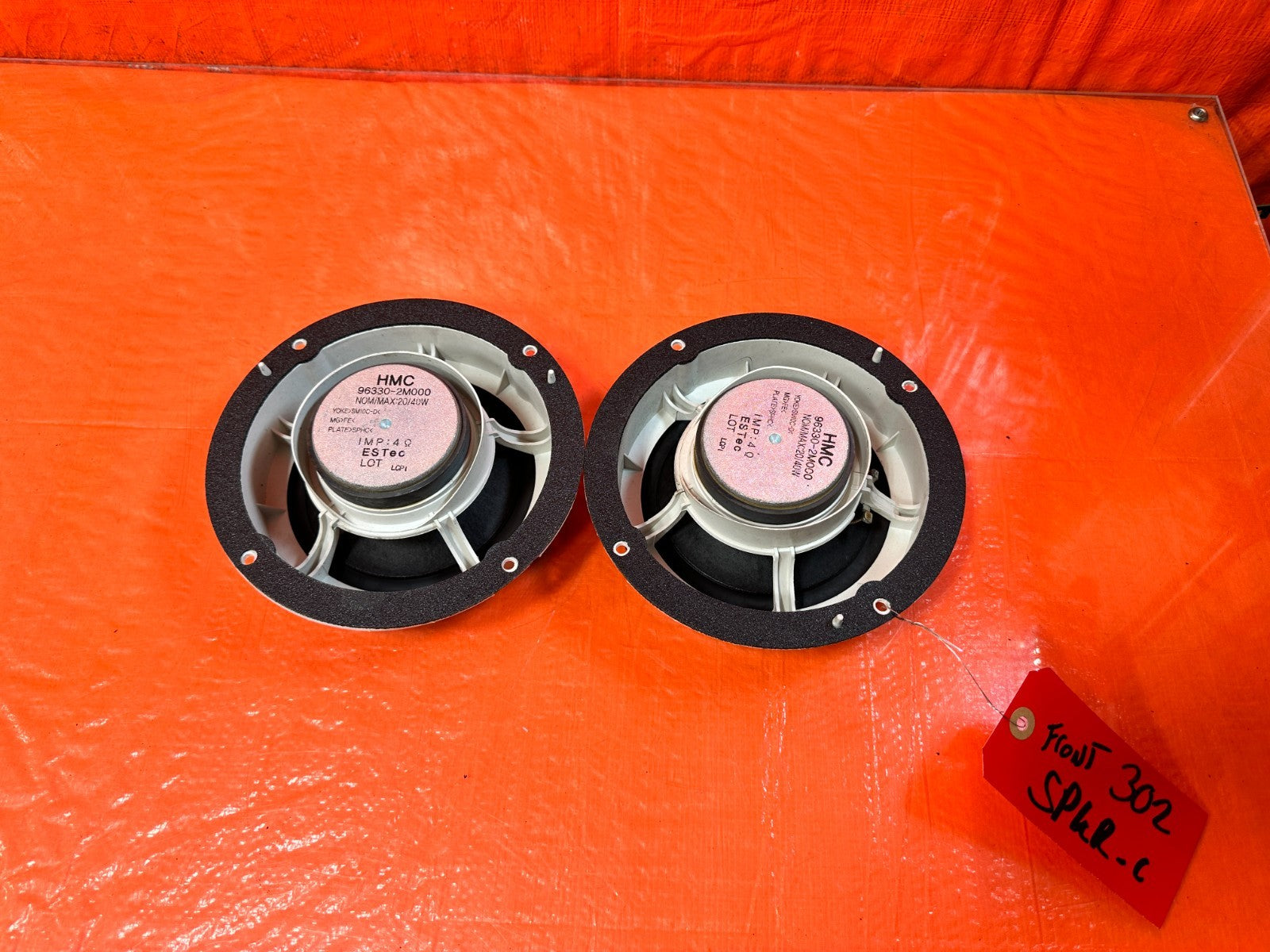13 16 HYUNDAI GENESIS COUPE   LEFT & RIGHT   FRONT DOOR MOUNTED SPEAKER OEM 3026