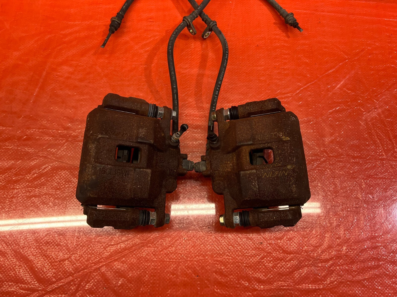 02 06 ACURA RSX TYPE S   FRONT BRAKE CALIPER SET CALIPERS LEFT AND RIGHT OEM 1408