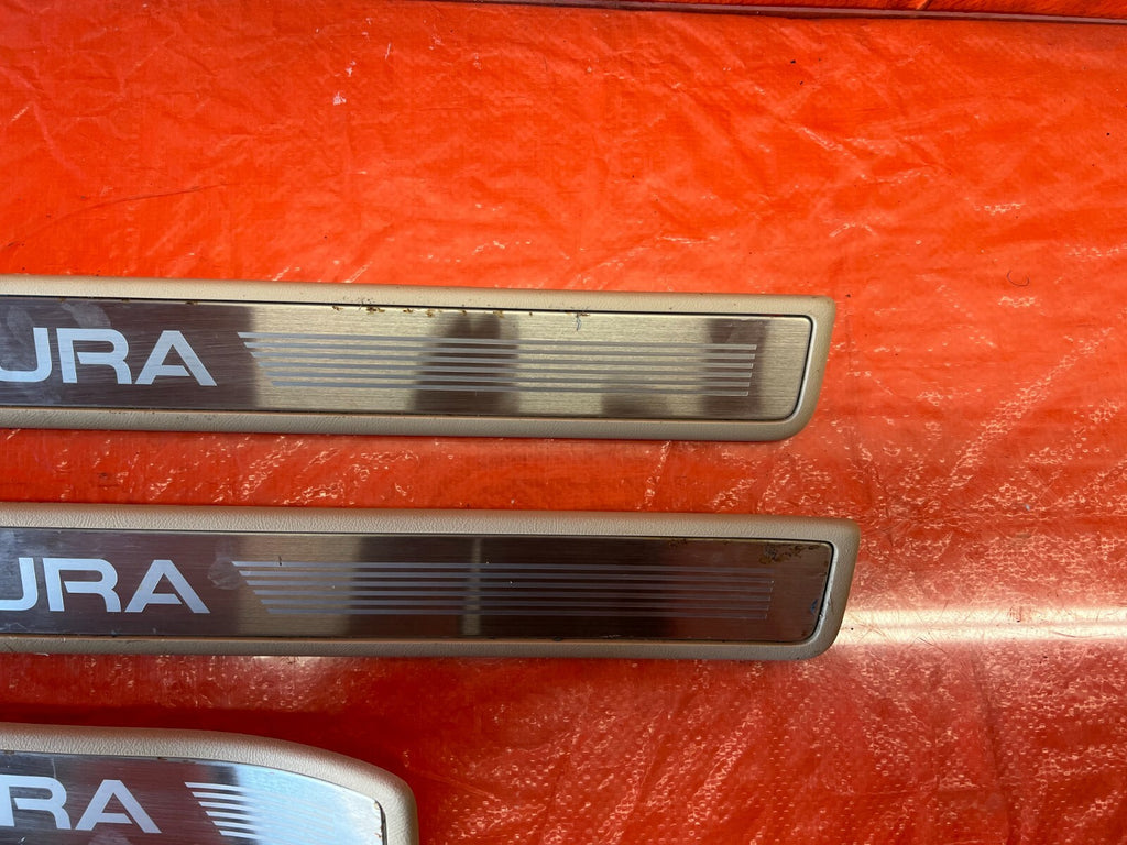 09 14 ACURA TSX   FLOOR PILLAR SCUFF PLATE SET LEFT RIGHT FRONT REAR   OEM #1589