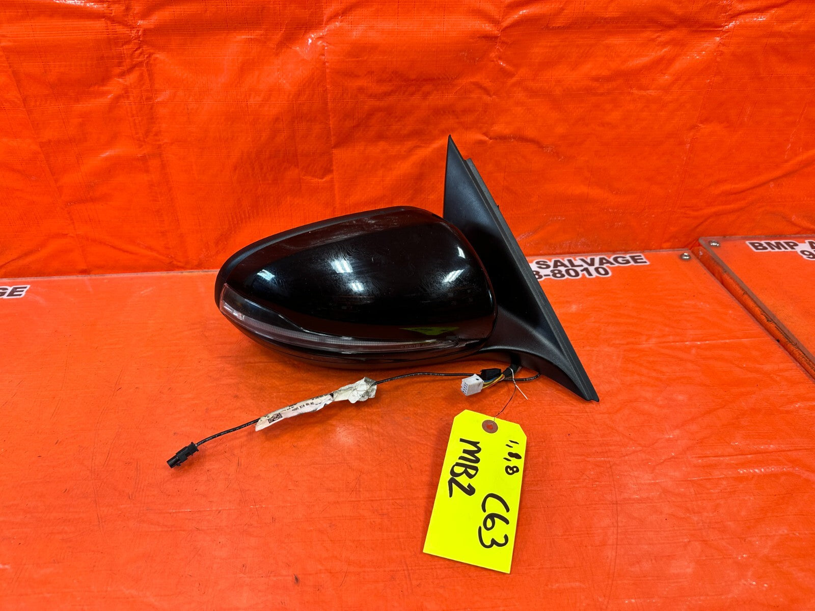 15 16 MERCEDES BENZ C63 AMG   PASSENGER RIGHT SIDE VIEW MIRROR W/ BLIND SPOT OEM11