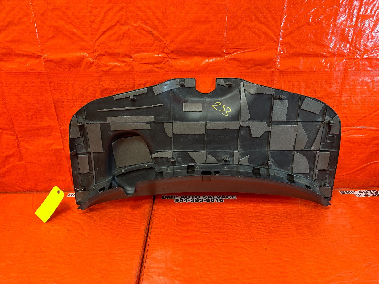 94 01 ACURA INTEGRA   2D   REAR TAIL GATE TAILGATE LINING TRIM PLASTIC OEM #2539