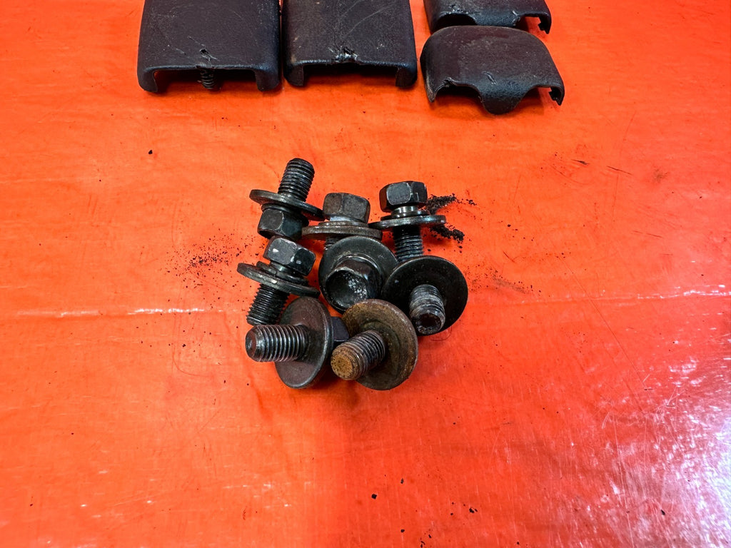 97 01 HONDA PRELUDE   FRONT SEAT BOLTS HARDWARE W/ COVERS   OEM #3234