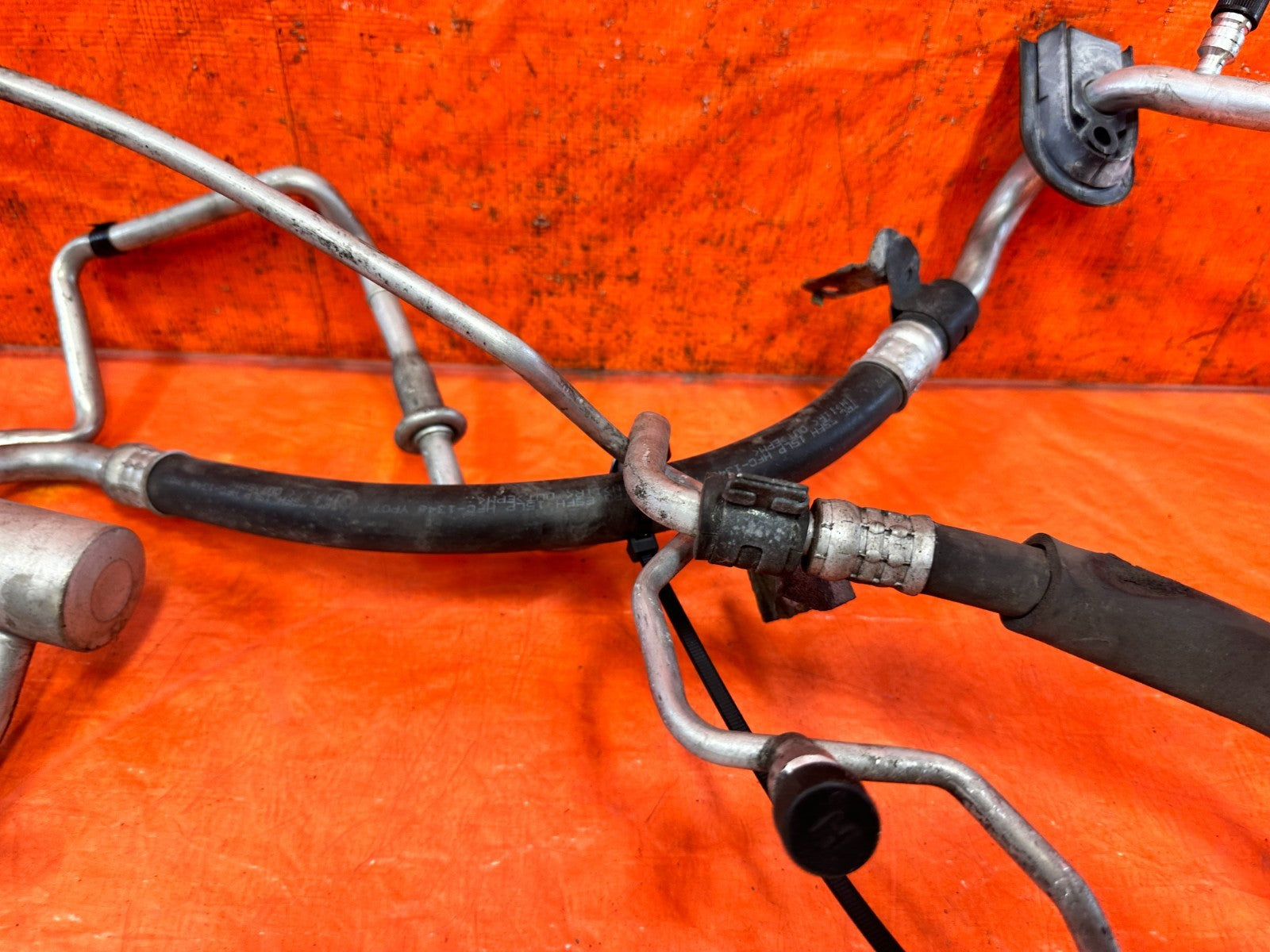 08 15 INFINITI G37 Q60 3.7L A/C AIR CONDITIONING REFRIGERANT LINES HOSES SET 3299