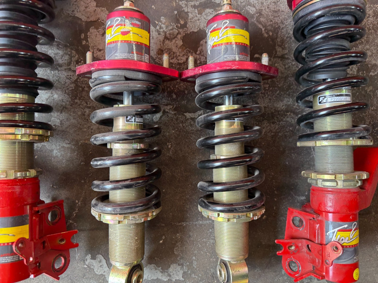 02 06 ACURA RSX TYPE S 2.0L FUNCTION FORM TYPE 2 COILOVERS OEM #DC5 #DNP9