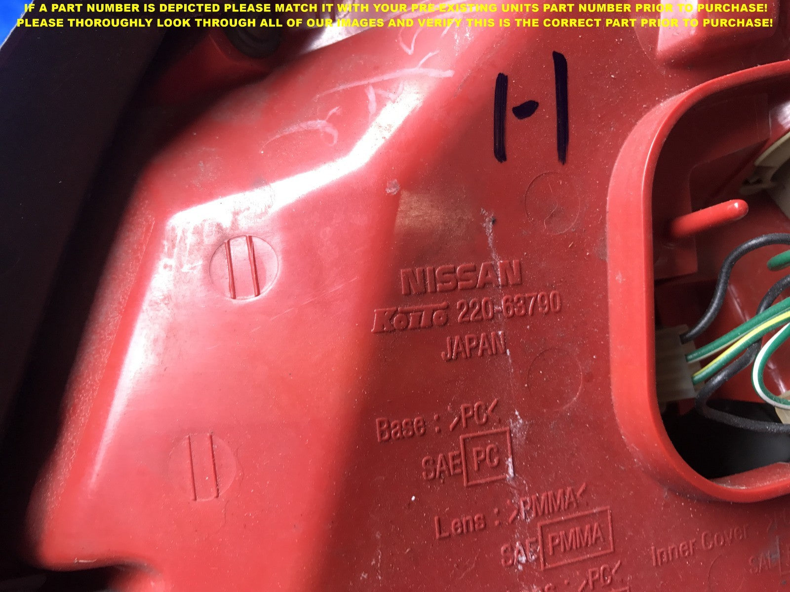 OEM 2005 2006 05 06 INFINITI G35 DRIVER LEFT REAR TAIL LIGHT L LH 220 637907
