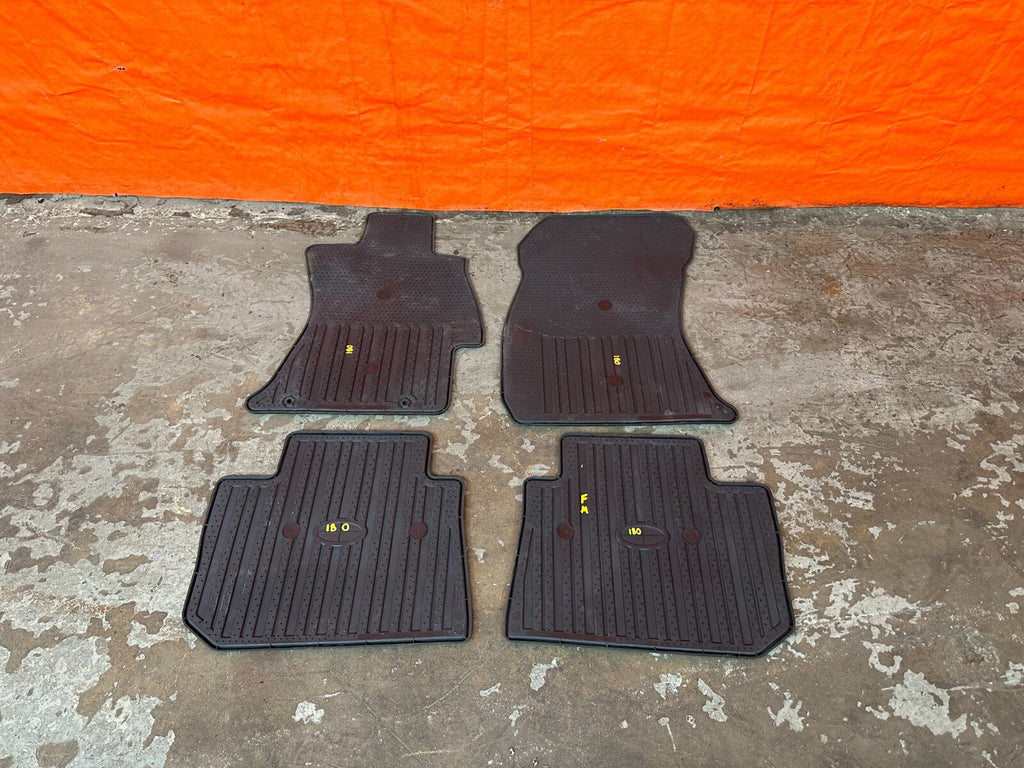 15 21 SUBARU WRX STI   FLOOR MATS   ALL SEASON   WEAR ON FRONT LEFT   OEM #18011