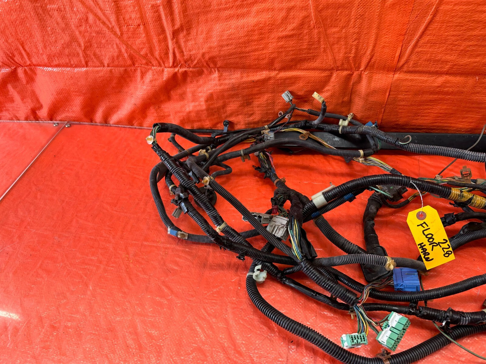 98 01 INTEGRA SEDAN GS GSR LS   FLOOR / REAR WIRING HARNESS WIRE LOOM   OEM #2286