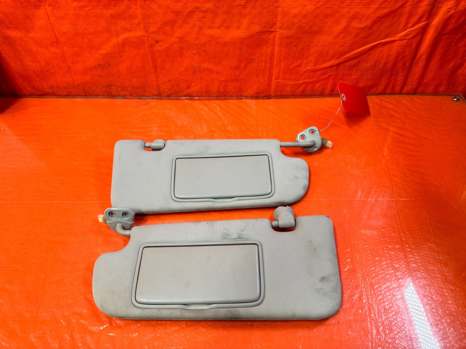 14 20 INFINITI Q50   LEFT AND RIGHT SUN VISORS PAIR SET   OEM FACTORY OE #19Q9