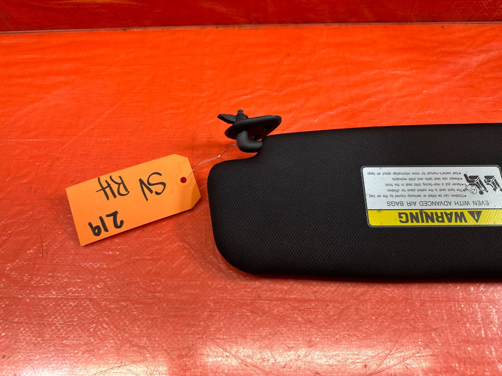 13 16 HYUNDAI GENESIS COUPE   PASSENGER RIGHT SUN VISOR   W/O SUNROOF   OEM #2197