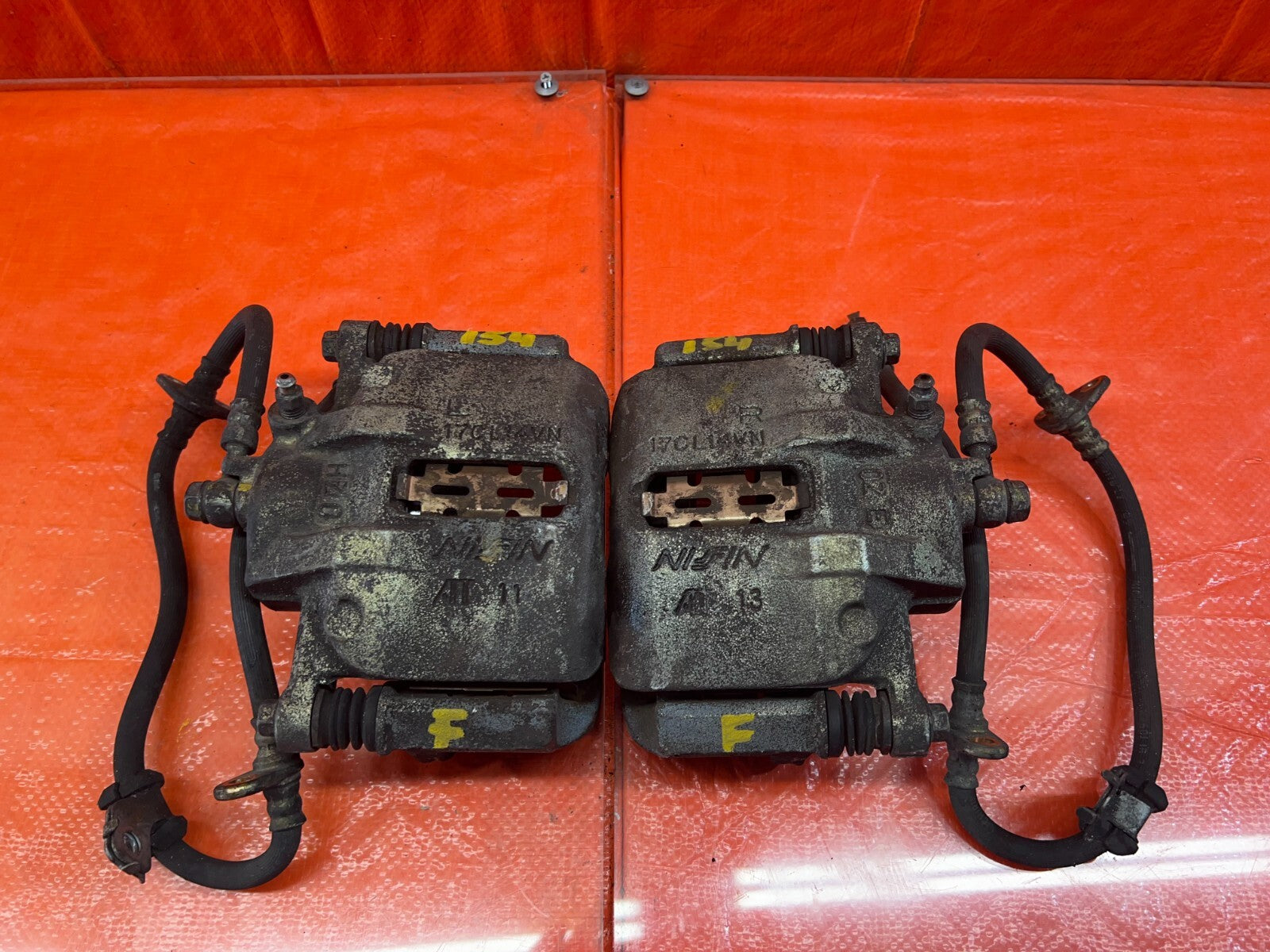 90 91 ACURA INTEGRA   FRONT BRAKE CALIPERS   LEFT RIGHT CALIPER SET   OEM #1544