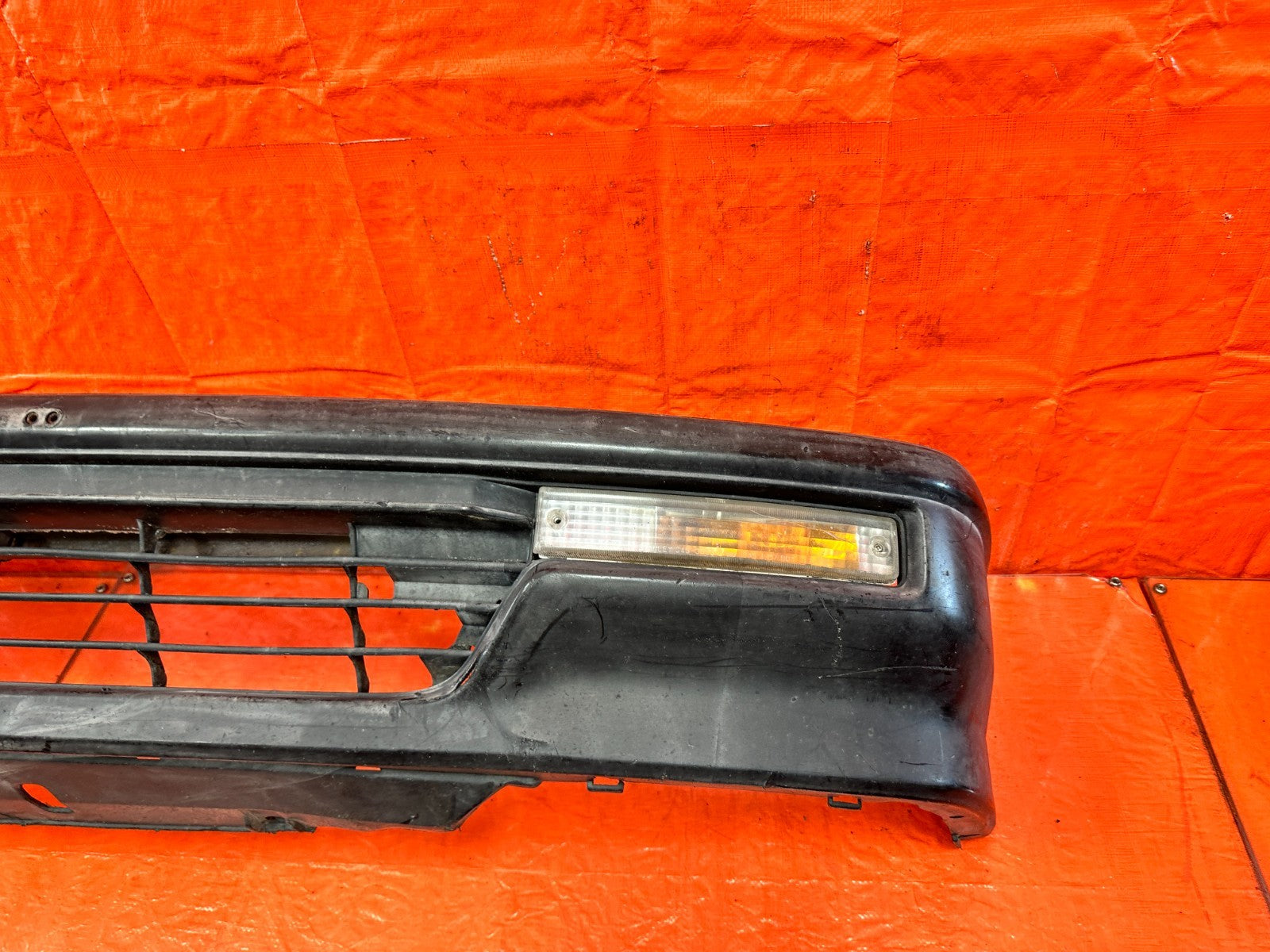 90 91 HONDA CIVIC HATCHBACK FRONT BUMPER COVER W/ RE BAR AND LIGHTS COMPLETE OM4
