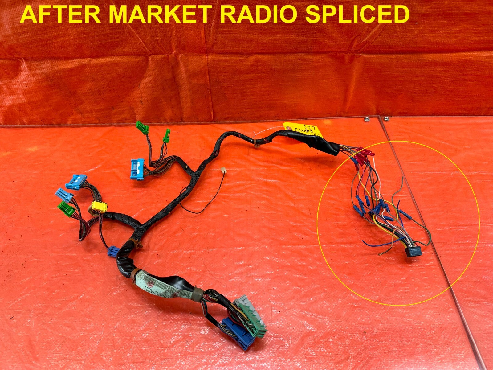1994 94 HONDA DEL SOL SI  INSTRUMENT GAUGE CLUSTER WIRING HARNESS WIRE LOOM 2270