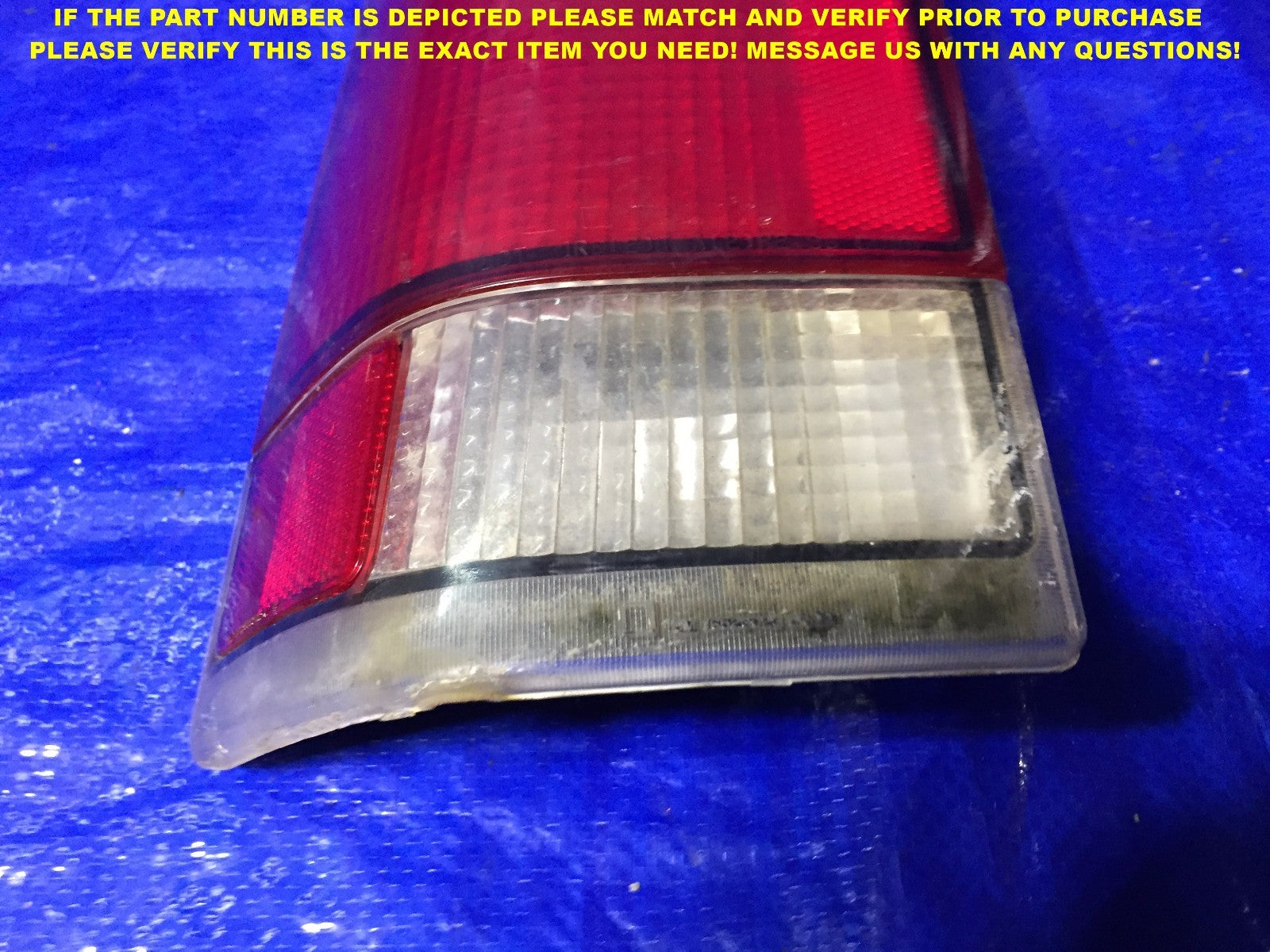 OEM 1996 1997 1998 1999 CHEVROLET CHEVY EXPRESS DRIVER LEFT TAIL LIGHT 165230231