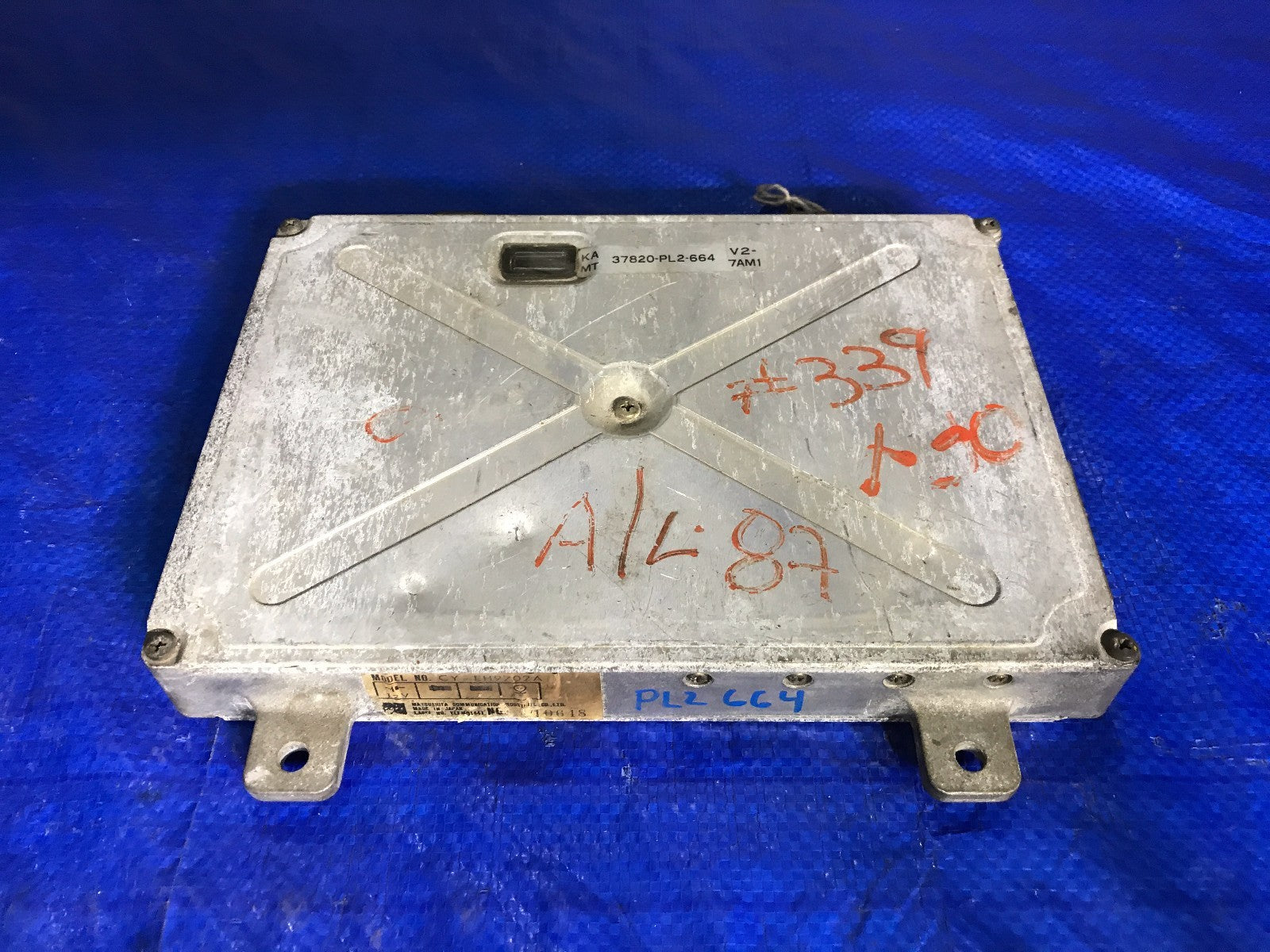 OEM 1987 87 ACURA LEGEND ENGINE COMPUTER ECU ECM EBX   37820 PL2 6640
