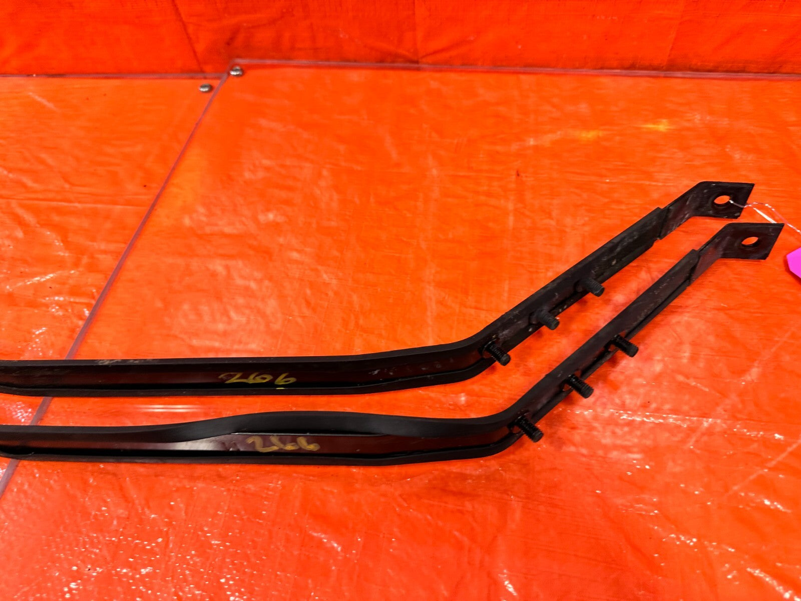 12 21 SUBARU WRX & STI  GASOLINE GAS FUEL TANK STRAP SET STRAPS SUPPORTS 2666