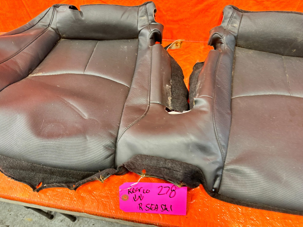 09 15 INFINITI G37 CONVERTIBLE   BLACK LEATHER REAR SEAT LOWER SKIN WRAP OEM 2786