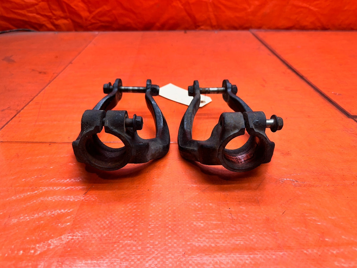 14-15 INFINITI Q50 3.7L AWD FRONT SUSPENSION SHOCK STRUT LOWER FORKS BRACKETS #36