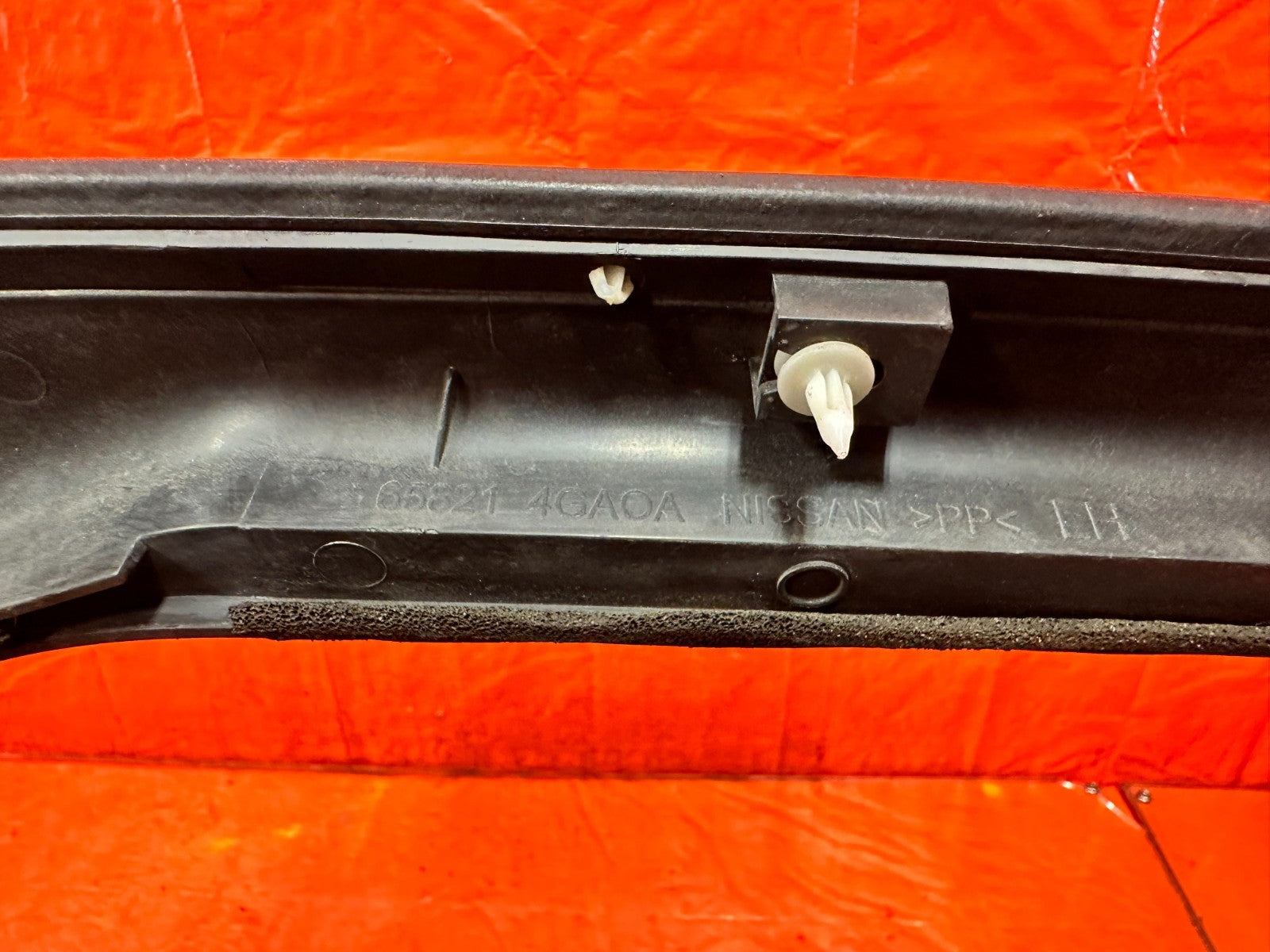 14 23 INFINITI Q50   DRIVER LEFT FENDER TRIM PLASTIC SHROUD GARNISH   OEM #3142