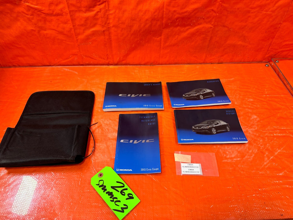 2013 13 HONDA CIVIC SI 2D COUPE   OWNERS MANUAL BOOKLET   OEM #26911