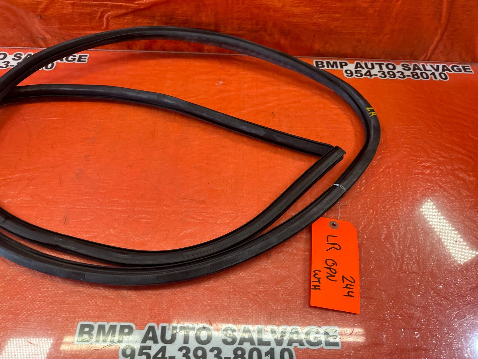 07 09 LEXUS ES350   CHASSIS TO DOOR OPEN TRIM GASKET LEFT REAR   OEM #2448
