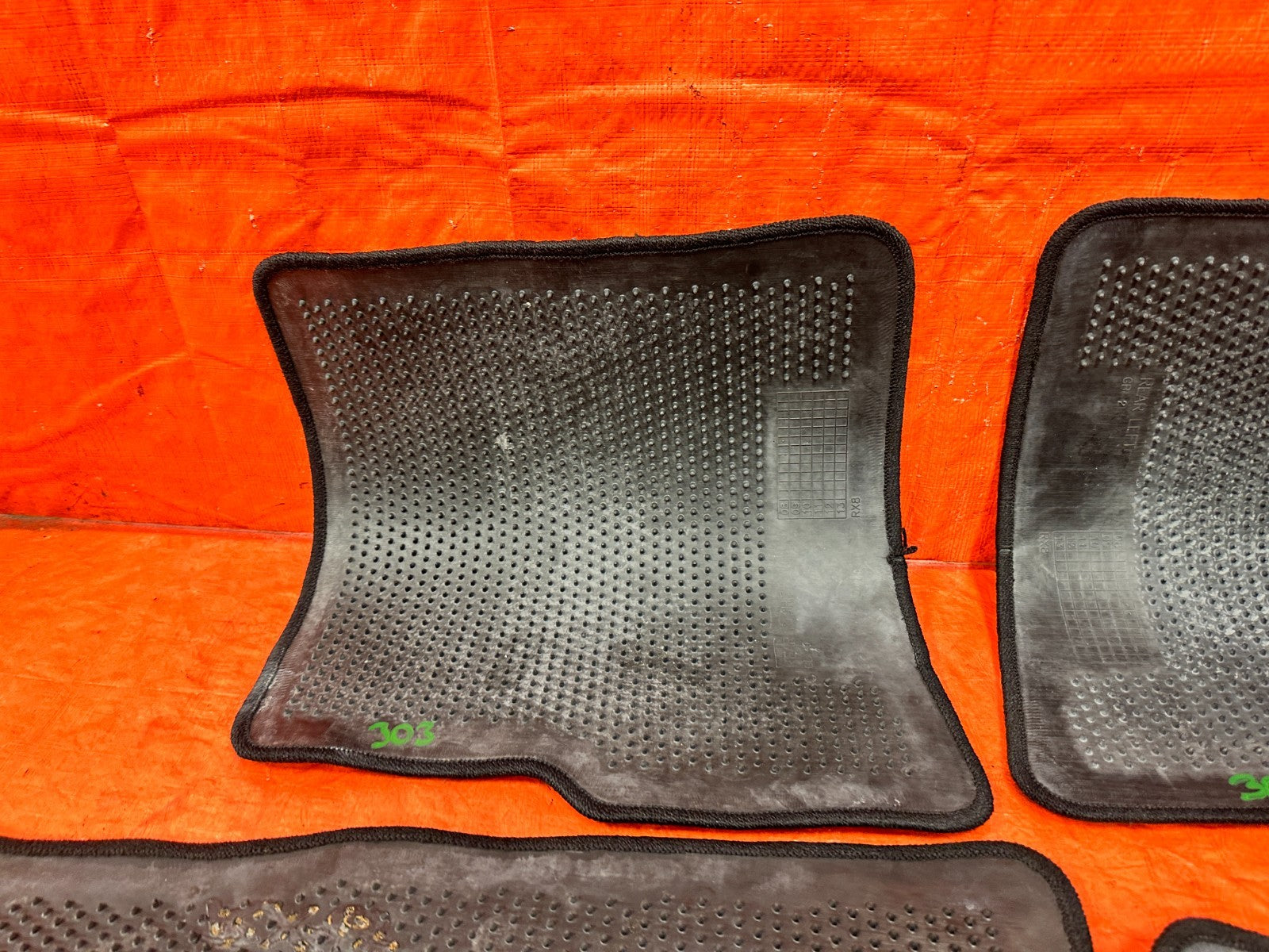 09 11 MAZDA RX8 RX 8   FLOOR MAT SET   LEFT RIGHT FRONT REAR   OEM FACOTRY 3035