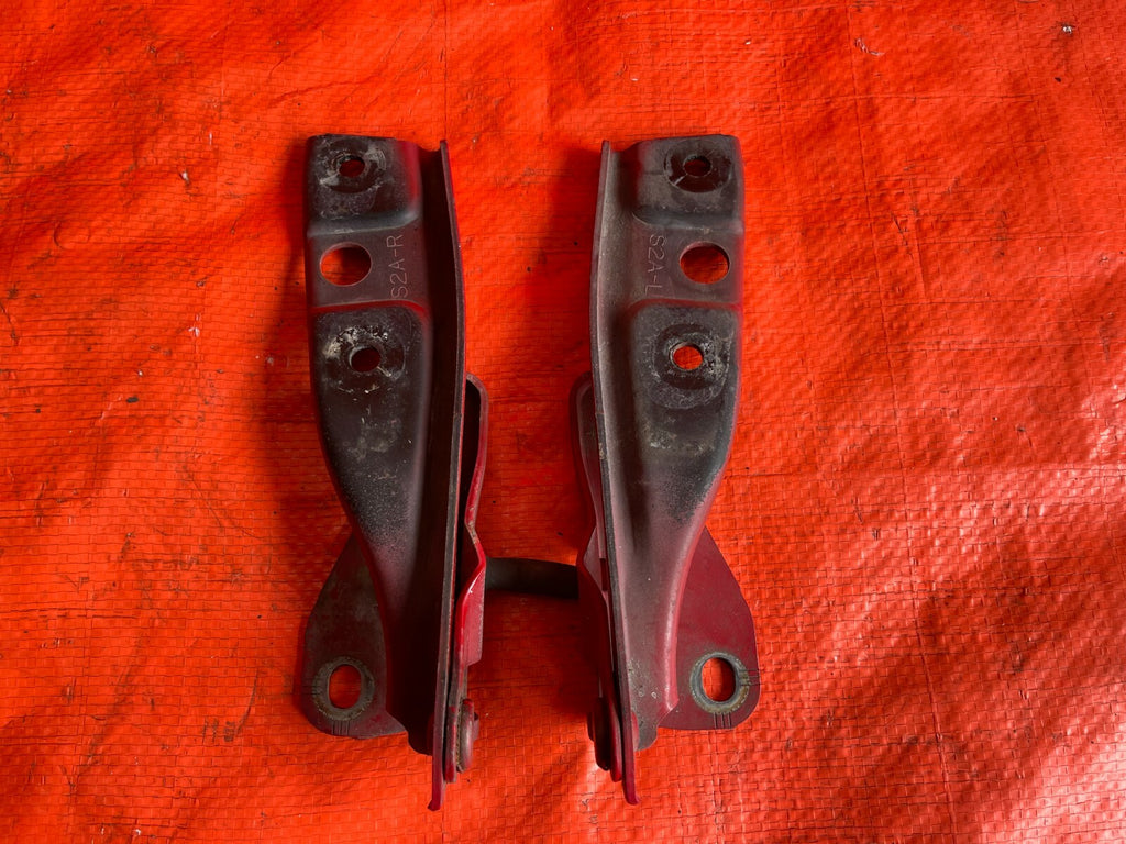 00 09 HONDA S2000   HOOD HINGE SET   HINGES LEFT RIGHT   RED COLOR   OEM OE6
