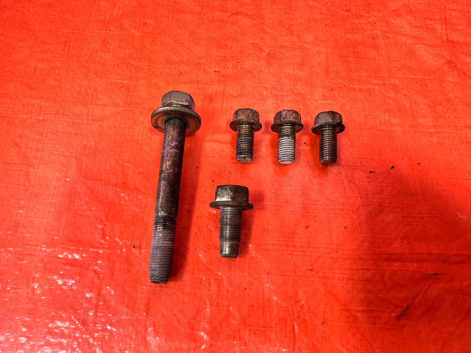88 91 HONDA CIVIC   PASSENGER RIGHT TRANSMISSION MOTOR MOUNT BOLTS HARDWARE 3251