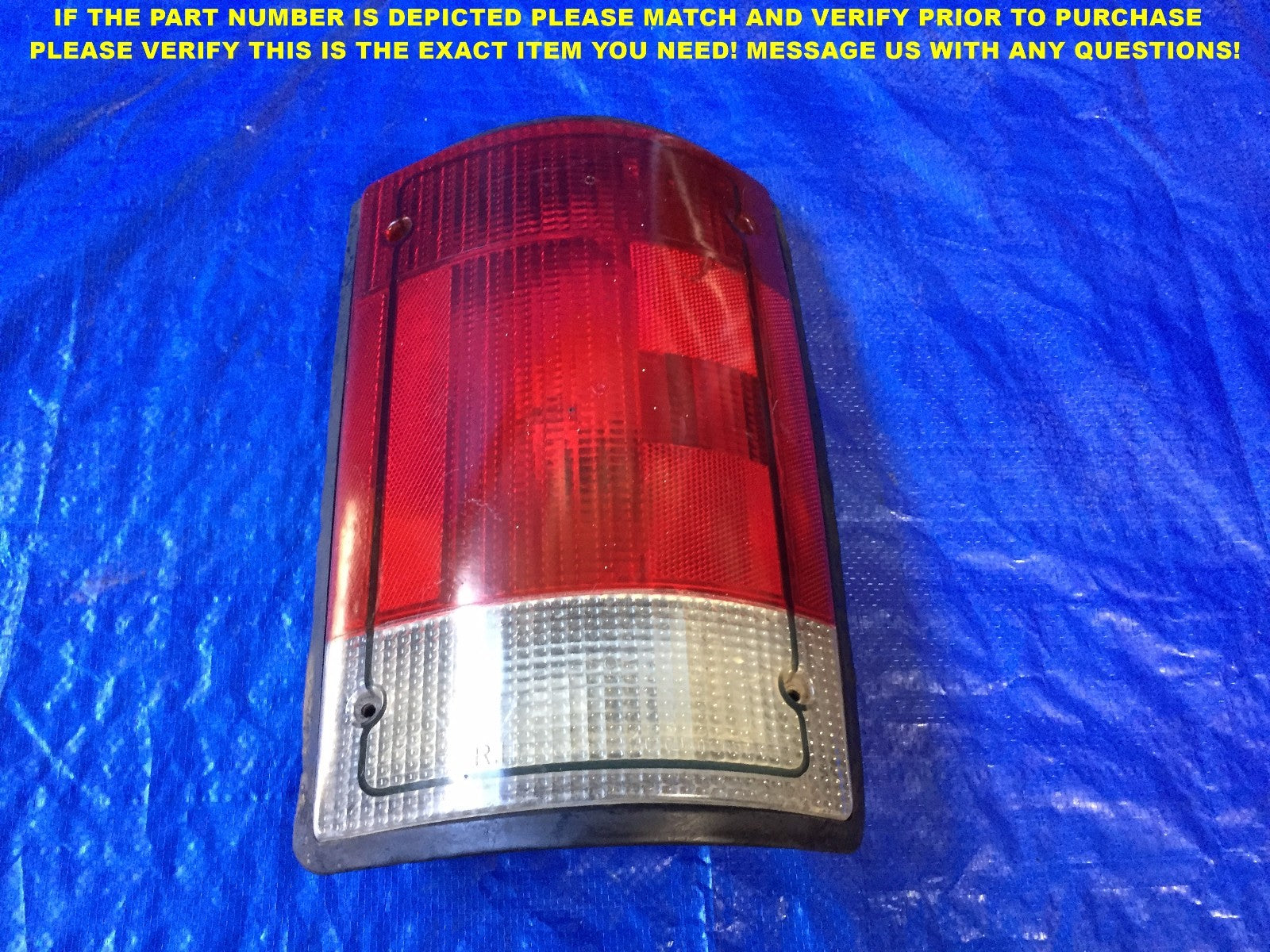 OEM 97 98 99 00 01 02 03 FORD E150 E250 E350 VAN PASSENGER RIGHT TAIL LIGHT #20