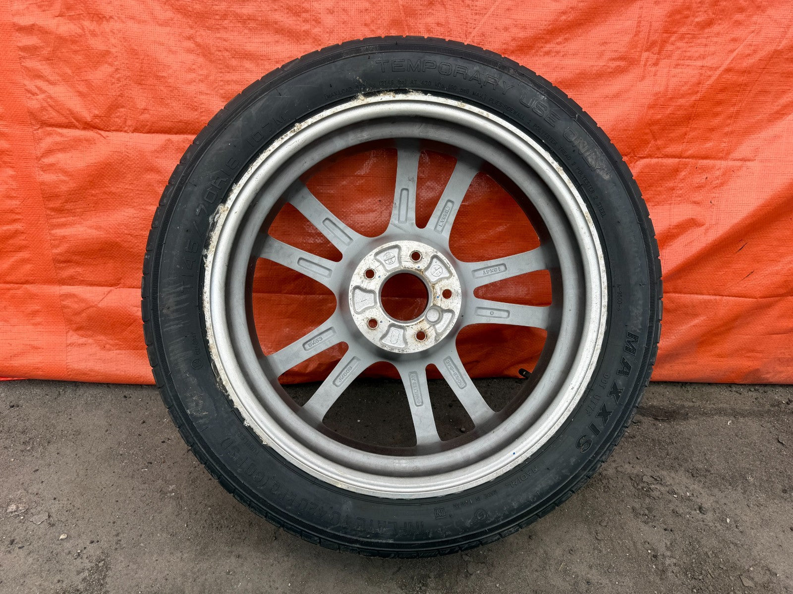 08 15 INFINITI G37 Q60   SPORT MODEL W/ SPORT CALIPERS SPARE TIRE WHEEL RIM 3116