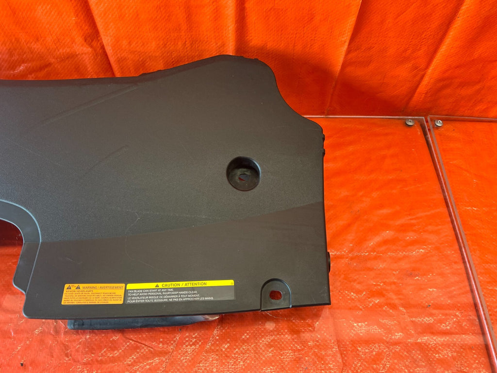 09 12 INFINITI FX50 FX35 RADIATOR SIGHT SHIELD TOP BAFFLE AIR DUCT COVER OEM 1161