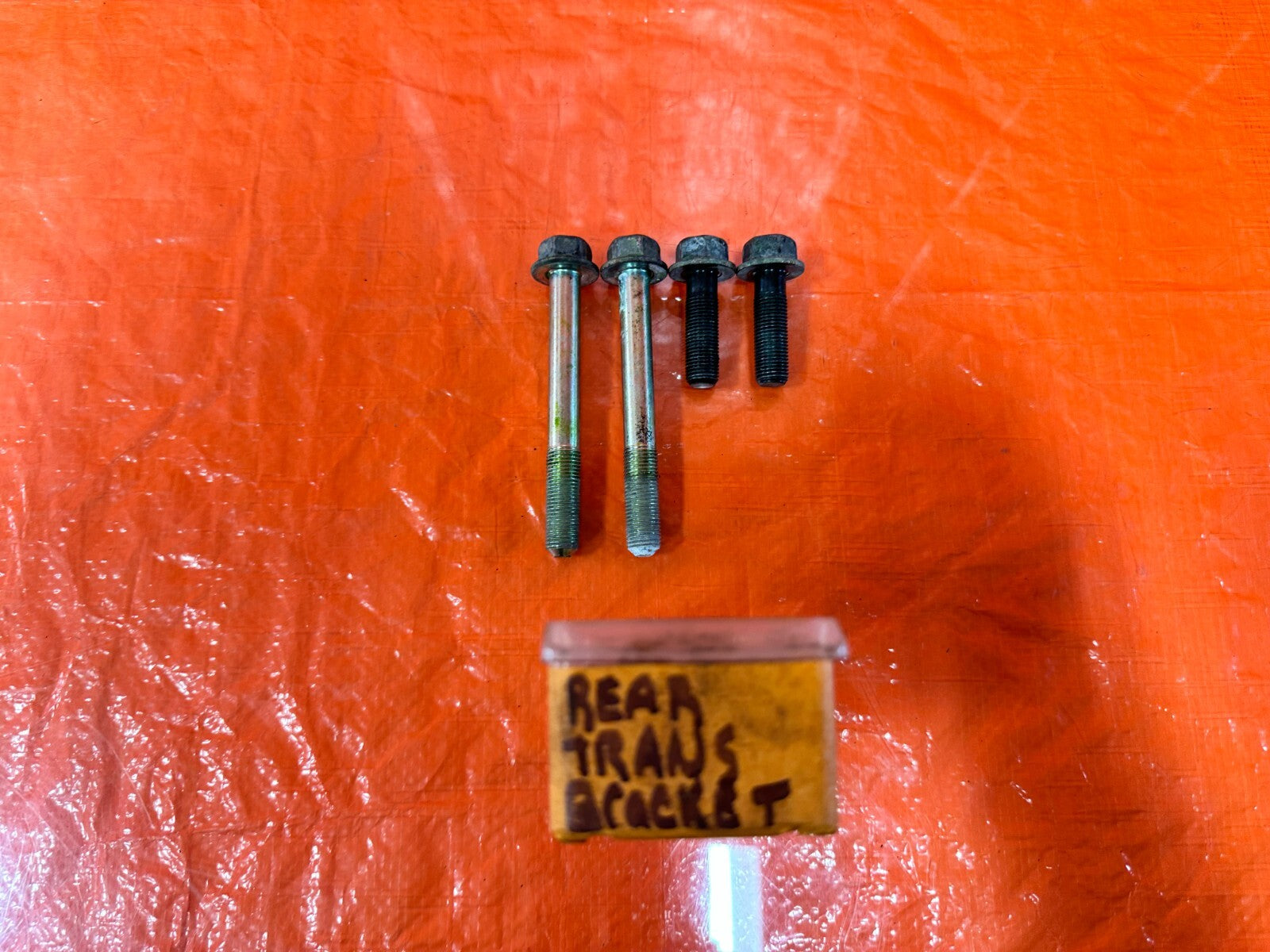 09 14 ACURA TSX   REAR TRANSMISSION BRACKET BOLTS HARDWARE   OEM #2790