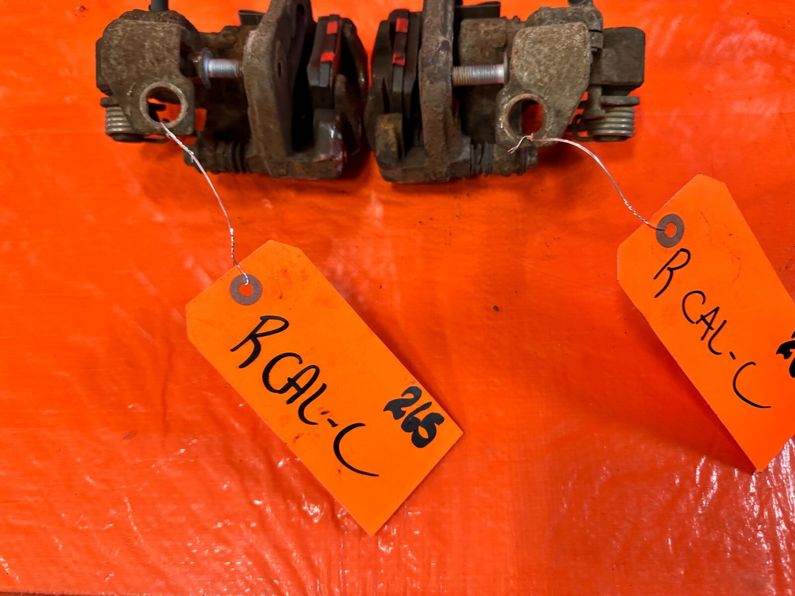 12 15 HONDA CIVIC SI   LEFT AND RIGHT REAR BRAKE CALIPERS   OEM FACTORY #26513