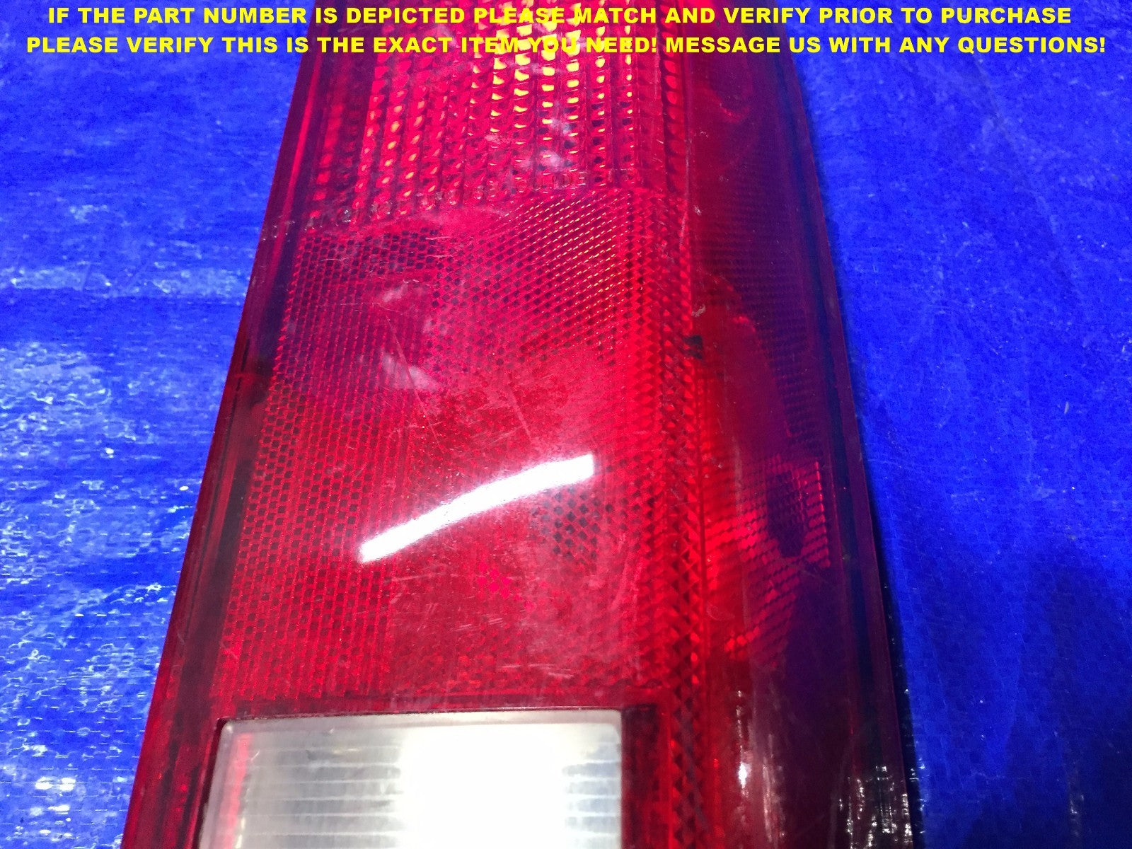 OEM 1985   2005 CHEVROLET CHEVY ASTROVAN PASSENGER RIGHT TAIL LIGHT R RH3