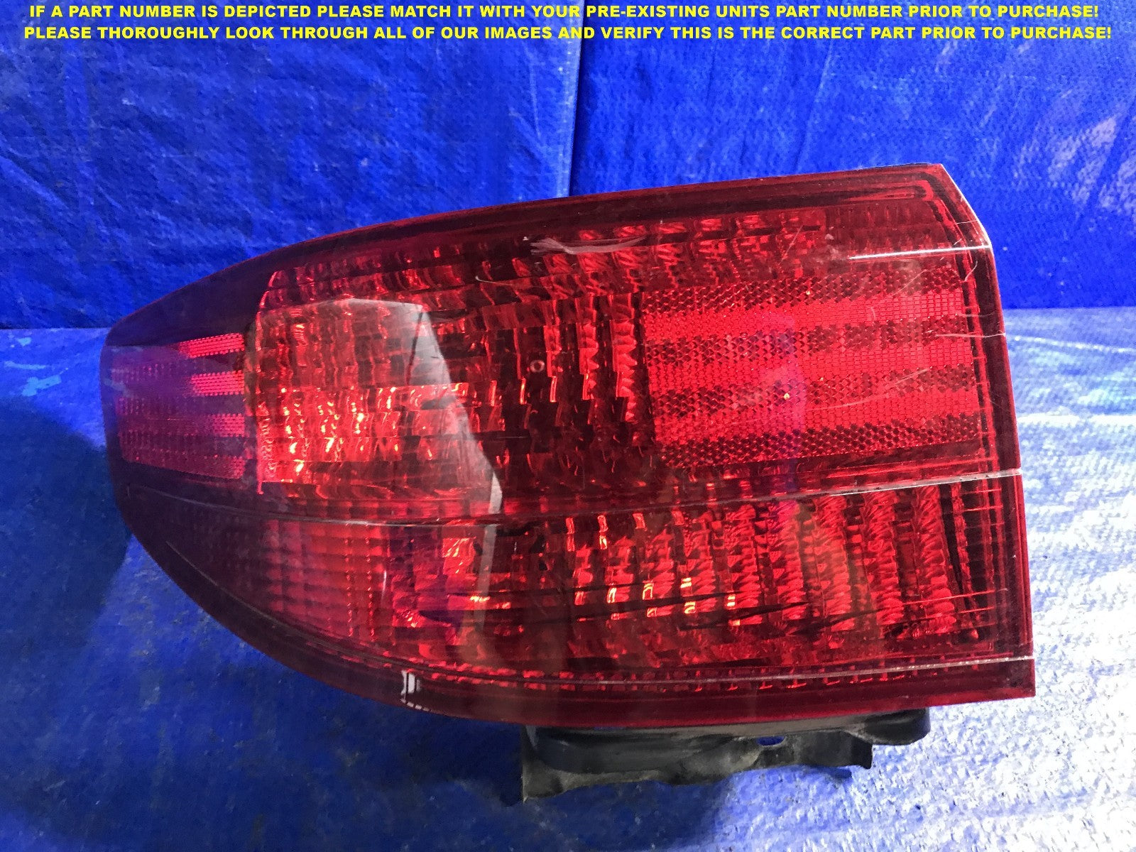 OEM 2003 2004 2005 HONDA ACCORD ALL RED SEDAN 4D DRIVER LEFT TAIL LIGHT L LH2