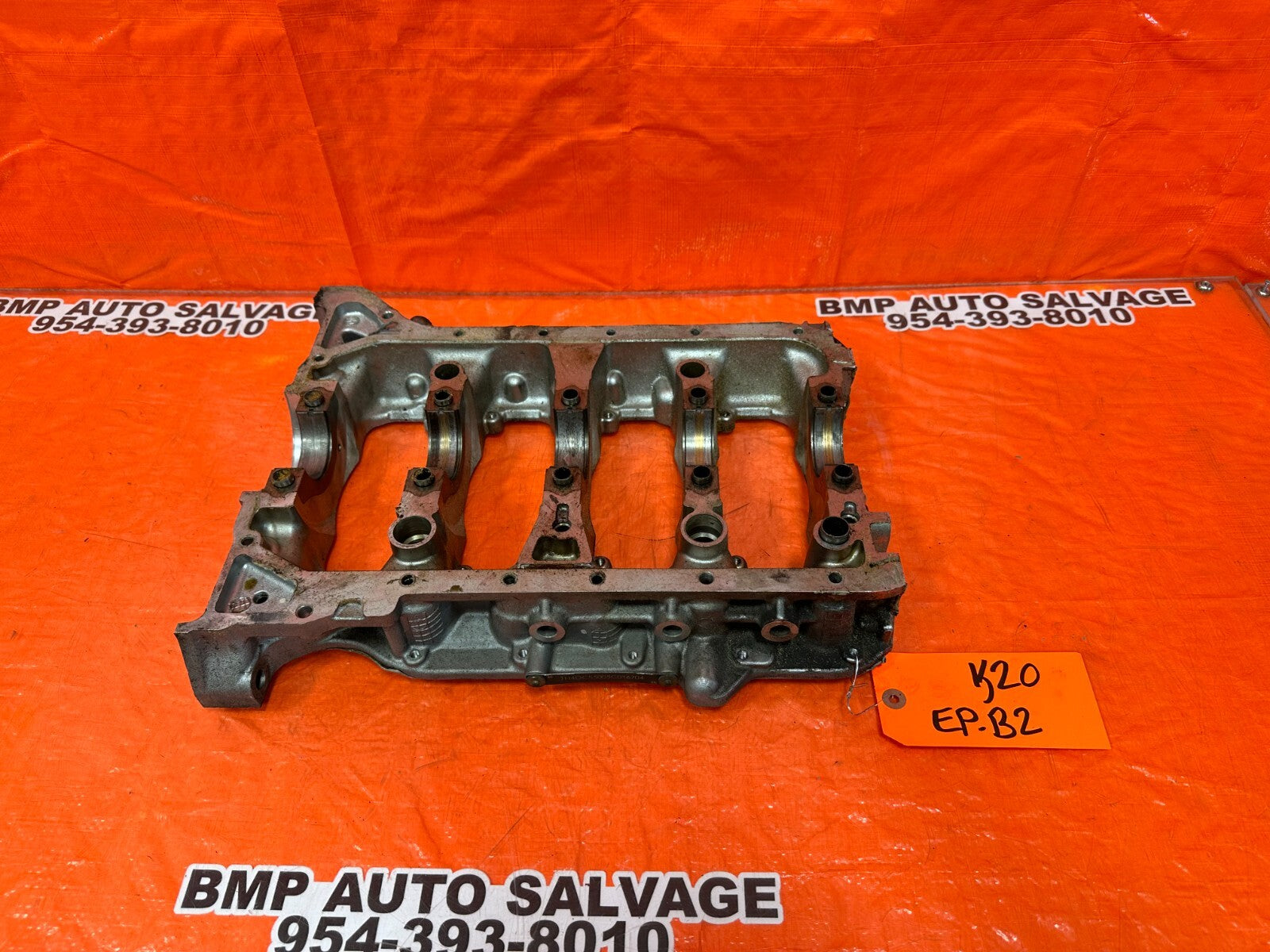 02 06 ACURA RSX TYPE S K20A2 ENGINE MOTOR BLOCK CRANKSHAFT GIRDLE   OEM FACTORY5