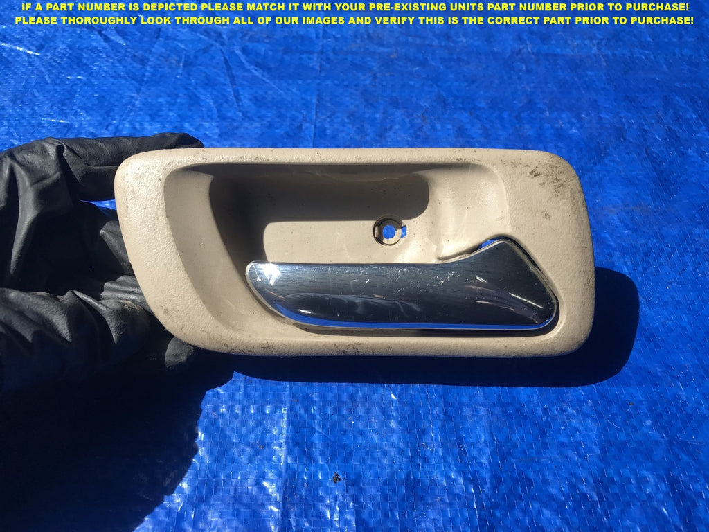 OEM 1998 1999 2000 HONDA ACCORD SEDAN PASSENGER REAR RIGHT INTERIOR DOOR HANDLE 0