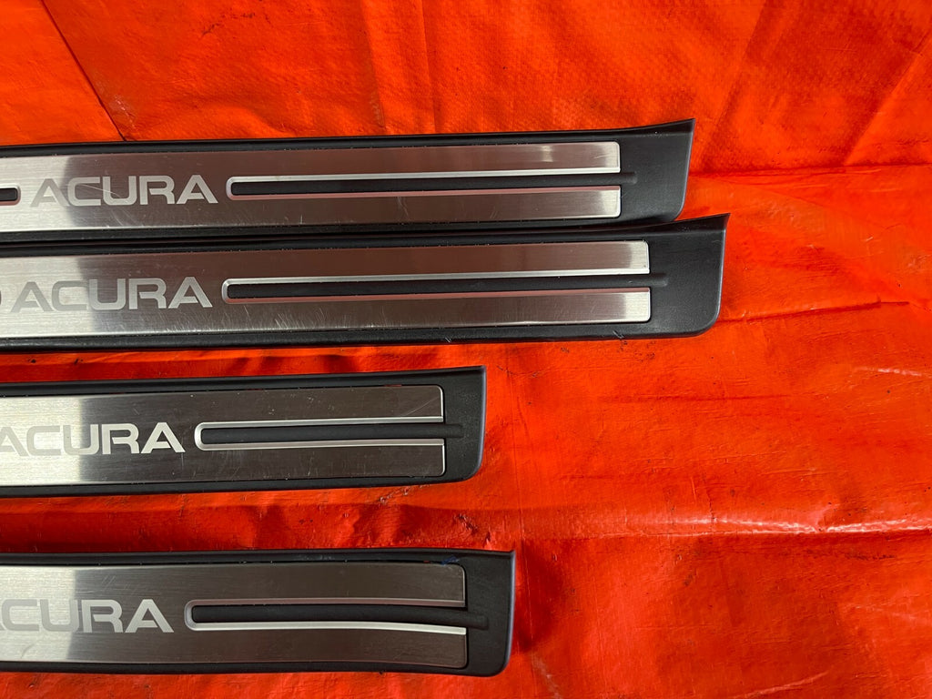09 12 ACURA RL   INTERIOR DOOR SILL SET   FRONT REAR LEFT RIGHT SILLS    OEM OE1