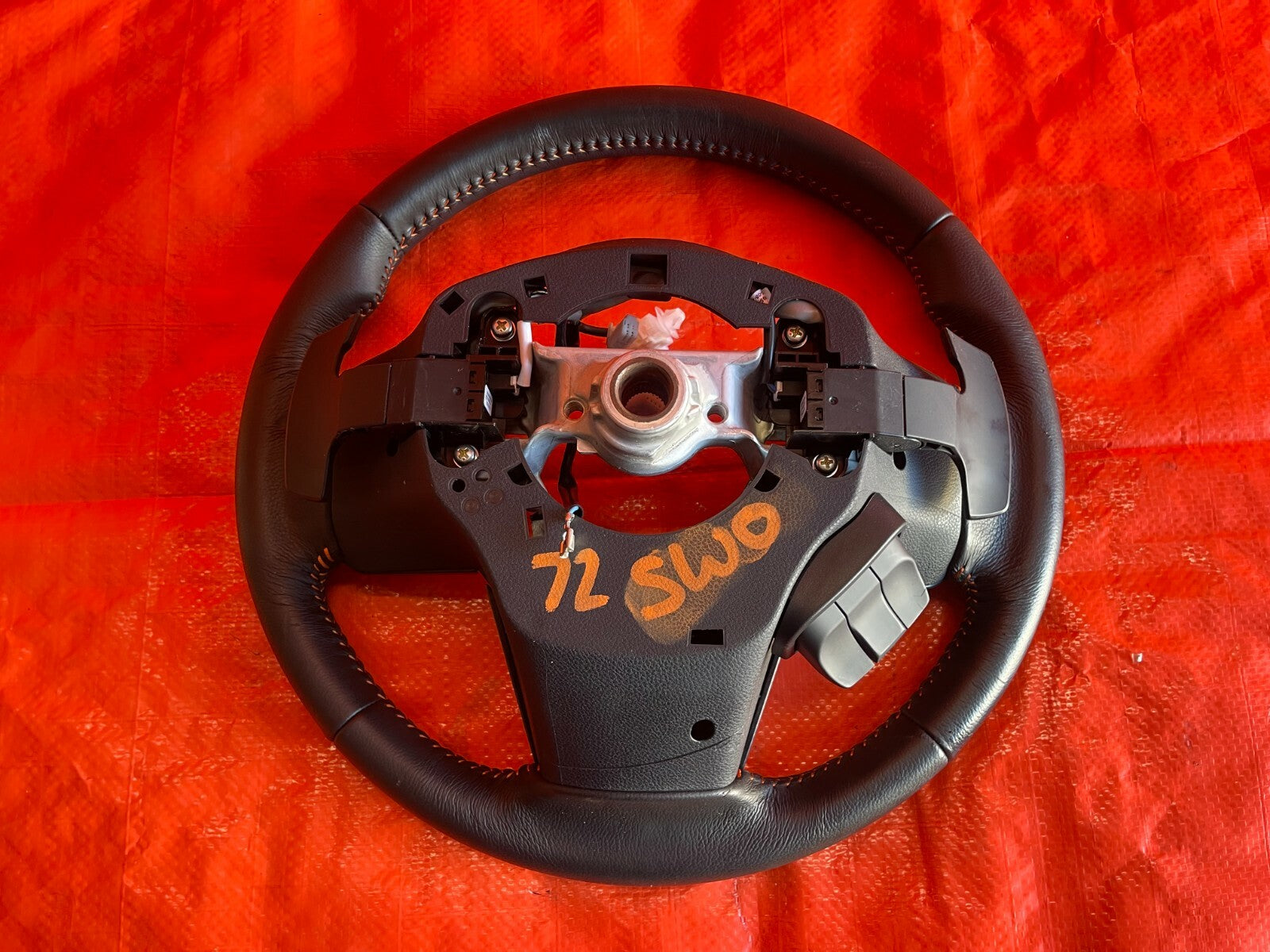 2021 SUBARU CROSSTREK STEERING WHEEL W/ ORANGE STITCHING   PREMIUM MODEL OEM #7211