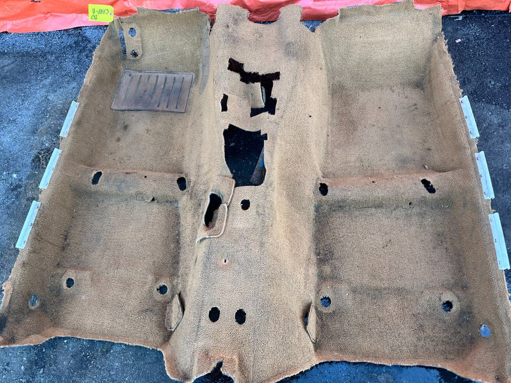90 93 MAZDA MX 5 MIATA   INTERIOR FLOOR CARPET RUG MAT   BROWN TAN   OEM #2678
