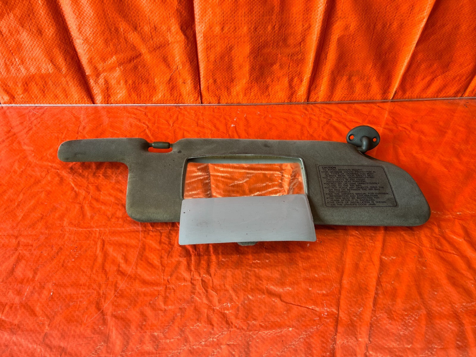 95 96 HONDA PRELUDE   SUN VISOR   PASSENGER RIGHT SIDE   GRAY COLOR   OEM #1389