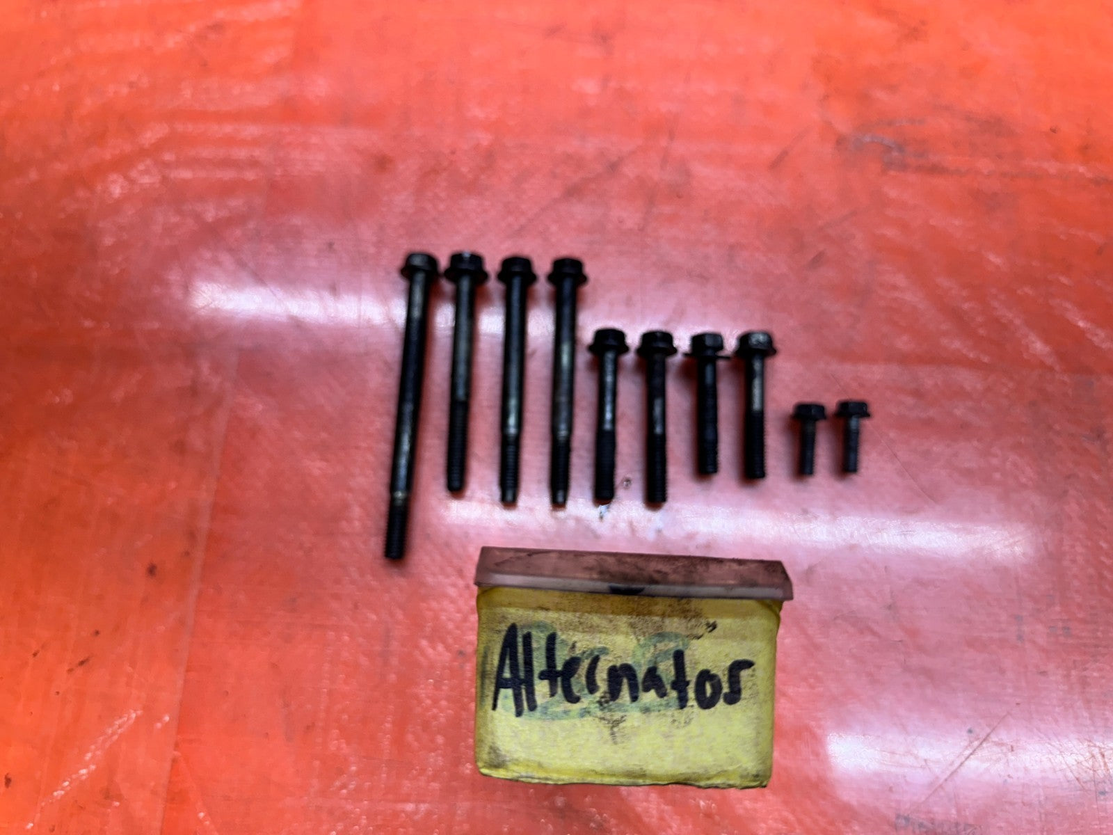 04-05 ACURA TSX 2.4L K24A2 ALTERNATOR AC COMPRESSOR POWER STEERING BOLTS #3390