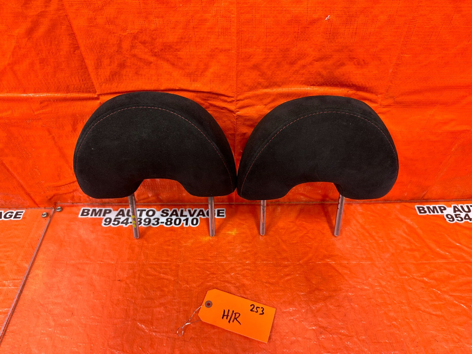06 11 HONDA CIVIC SI   FRONT SEAT HEAD REST   LEFT & RIGHT   OEM FACTORY #2535